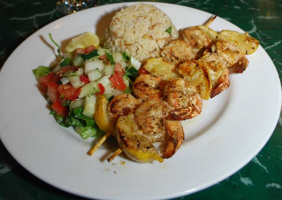 Shrimp Kebab Platter